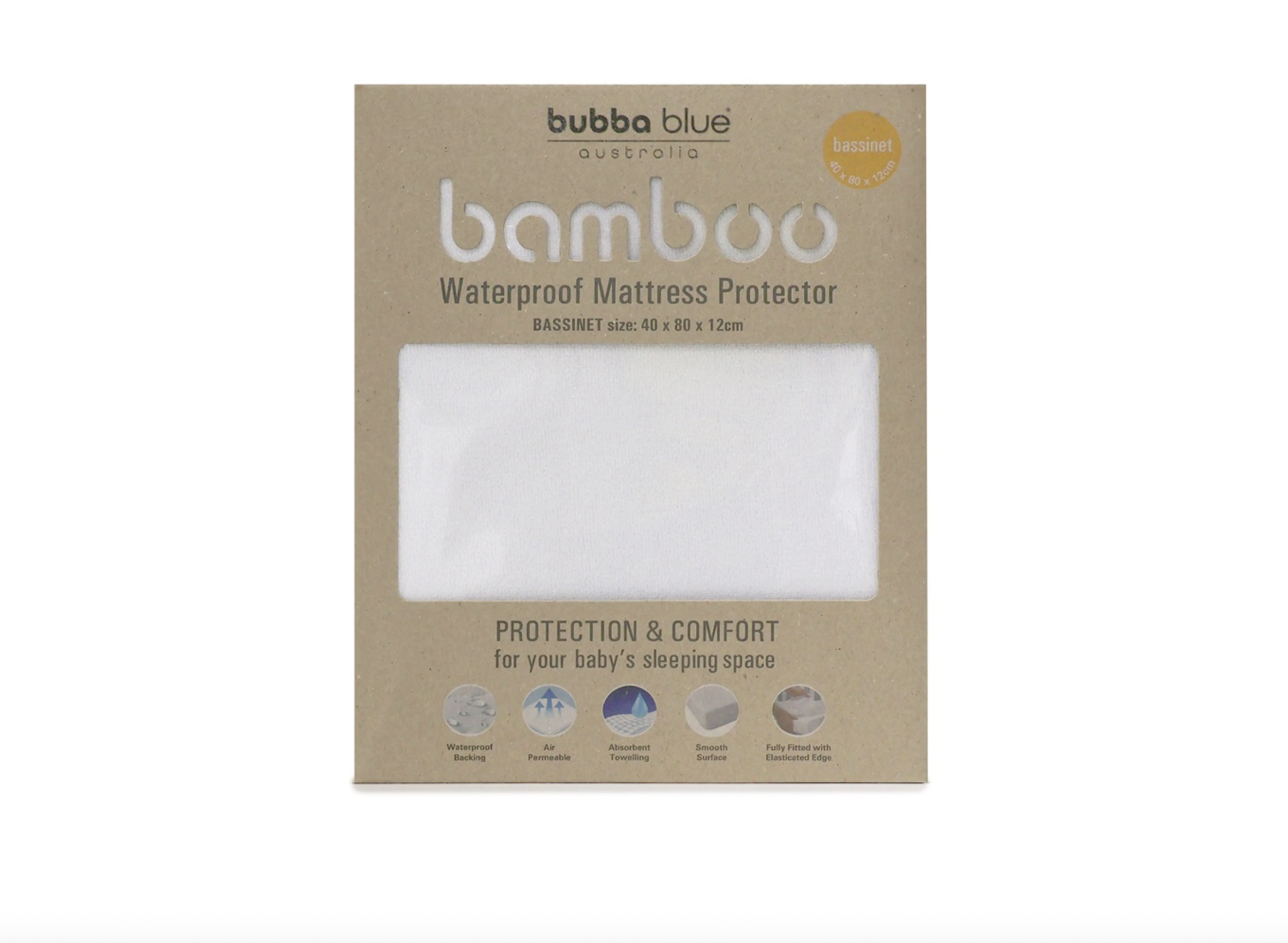 Bamboo Bassinet Mattress Protector